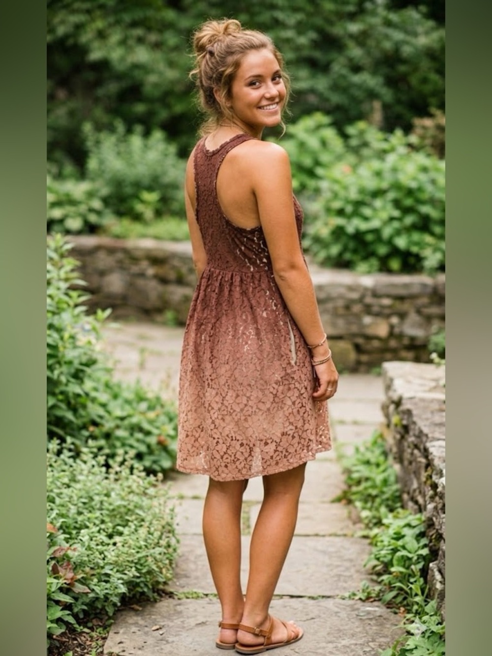 Ecote Ombre Dress with Slip